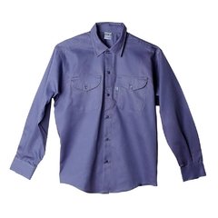 Camisa De Trabajo Ombú Azulino Talle 56