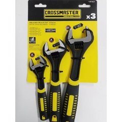 Set Llave Ajustable Crossmaster Confort 9970827 - 3 Piezas 6"- 8" Y 10"