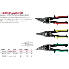 Tijera De Aviacion Biassoni Izquierda 10" 992830