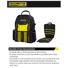 Mochila Crossmaster Para Herramientas Base Rigida 9930956 - 380 X 230 X 490 Mm - 30 Lts. - comprar online