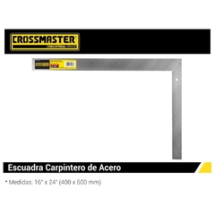 Escuadra Carpintero De Acero Crossmaster 9932166 - 400 X 600 Mm - comprar online