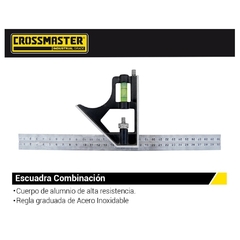 Escuadra De Combinacion Crossmaster Profesional 9932186 - 300 Mm - 12" - comprar online