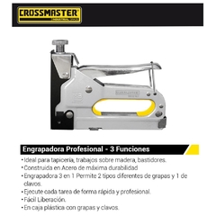 Engrampadora Crossmaster Industrial Grampas Rectas Y Curvas 9932214.1 - Rectas Y Curas - comprar online