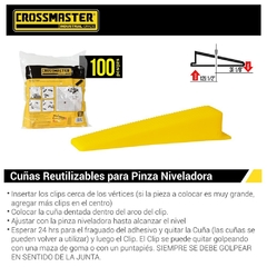 Cuña Para Pinza Niveladora Crossmaster P/Colocar Pisos 9932630 - Bolsa X 100 Unid. - comprar online