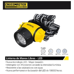 Linterna Crossmaster Manos Libres C/Led 9932732 - 3 Aaa - comprar online