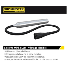 Linterna Mini 3 Led Crossmaster C/Vastago Flexible 9932760 - 2 Aa - comprar online