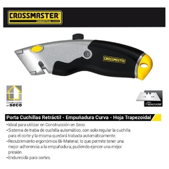 Trincheta Cuchilla Trapezoidal Crossmaster P/Construccion En Seco 9932848 - Sist. "Auto Lock" - Curva - comprar online