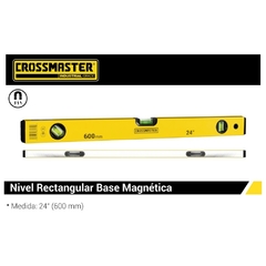 Nivel Aluminio Crossmaster Magnetico 3 Burbujas 9936032 - 600 Mm - comprar online