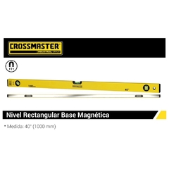 Nivel Aluminio Crossmaster Magnetico 3 Burbujas 9936036 - 1000 Mm - comprar online