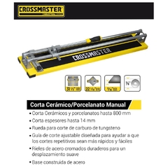 Cortadora De Ceramicos Crossmaster Manual 9936830 - 800 Mm - Hasta 14 Mm Espesor - comprar online