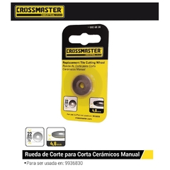 Rueda De Corte Para Cortadora De Ceramicos Crossmaster 9936836 - 22 X 6 X 4.6 Mm - comprar online