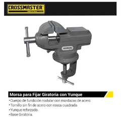 Morsa P/Fijar Crossmaster Giratorias 9937302 - 2.5" - 60 Mm - comprar online