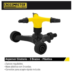 Aspersor Giratorio Para Riego Crossmaster 9937930 - 3 Brazos - comprar online