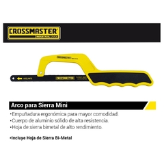 Arco De Sierra Crossmaster Mango Horizontal Mini 9940055 - 220 Mm - comprar online