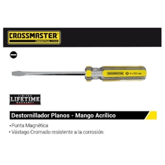 Destornillador Crossmaster Punta Plana 9940212 - 3 X 50 Mm - comprar online