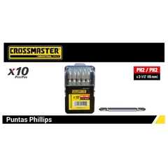 Punta Destornillador Doble Crossmaster Phillips 9941490 - Ph 2 X 65 Mm Doble precio de 1 punta - comprar online