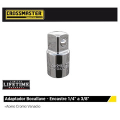 Adaptador Bocallave Crossmaster Enc. 1/4 9942204 - 1/4" H X 3/8" M - comprar online