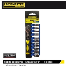 Set De Bocallaves Exag. Crossmaster Enc. 3/8 9945546 - 11 Piezas - Metrico - comprar online