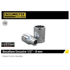 Bocallave Crossmaster Estriadas Enc. 1/2 9946124 - 8 Mm - comprar online