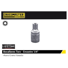 Bocallave Torx Crossmaster Enc. 1/4 9949364 - E4 1/4" Hembra - comprar online