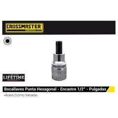 Bocallave Punta Hexagonal Crossmaster Enc. 1/2 9949708 - 5/16" - comprar online