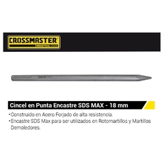 Cincel De Punta Crossmaster Sds Max 9969650 - 18 X 400 Mm - comprar online