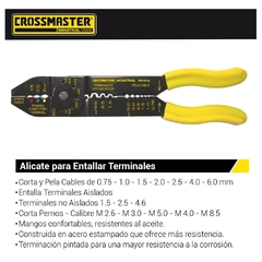 Alicate Crossmaster Para Entallar Terminales 9969804 - 235 Mm - comprar online