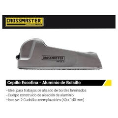Cepillo Crossmaster Tipo Escofina P/Construccion En Seco 9969938 - 140 X 40 Mm - comprar online