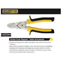 Alicate Doble Articulacion Crossmaster Corte Oblicuo 9970126.5 - 6.1/2" - comprar online