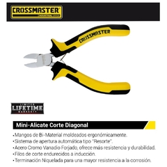 Alicate Crossmaster Corte Oblicuo 9970252 - 4.1/2" - comprar online