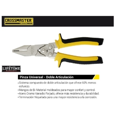 Pinza Universal Doble Articulacion Crossmaster 9970316.5 - 7" -178 Mm - comprar online