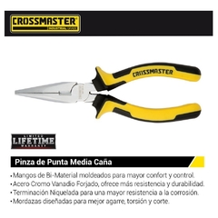 Pinza Crossmaster Punta M. Caña Profesional 9970644 - 6 1/2" - comprar online