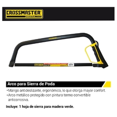 Arco De Sierra Crossmaster P/Poda Profesional 9971714 - 533 Mm - 21" - comprar online