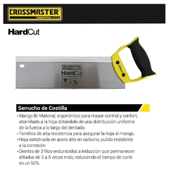 Serrucho De Costilla Crossmaster Hard Cut Mango Plast. 9971844 - 305 Mm - 12" - comprar online