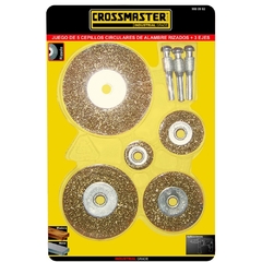 Kit De Cepillos Circulares Crossmaster 9980992 - 5 Piezas
