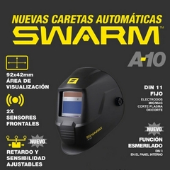 Careta Máscara Soldar Fotosensible Esab Conarco Swarm A-10 en internet