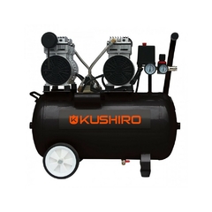 Compresor Kushiro Sin Aceite 220 Volt. 2 Motores 2.0 Hp 50 Lts. Csi-50L2
