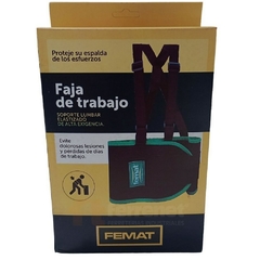 Faja Lumbar Femat 6 Ballenas C/Tiradores Y Antideslizantes Talle Xl Ok1-1500Xl