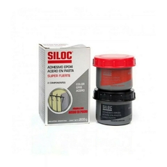 Siloc Epoxi En Pasta Gris Acero 2 Componentes 298 Pote De 200 Grs.