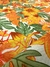 Tecido Gorgurinho Floral Tropical Laranja na internet