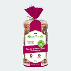 Pão de Batata-Doce com Gergelim e Linhaça sem Glúten e sem Lactose