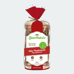 Pão Tradicional tipo Sanduíche sem Glúten e sem Lactose - comprar online