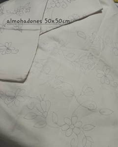 PIE de CAMA c/ 2Almohadones- Lienzo Marcado - comprar online