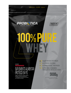 100% Pure Whey Refil 900g - Probiótica na internet