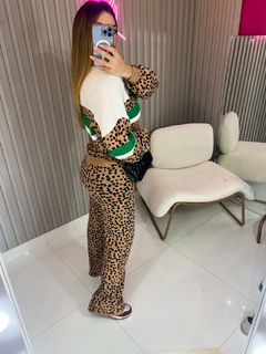 CONJUNTO ANIMAL PRINT - tricot modal premium - - loja online