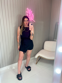 CONJUNTO Nataly moletinho malha (preto)