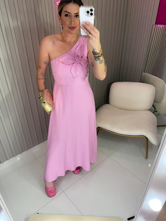 Imagem do VESTIDO Jasmin crepe marrant (rosa bebe)