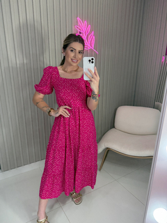 Imagem do VESTIDO Inspired zarah viscolynho (pink poa)