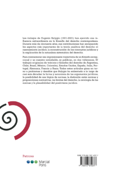 Eugenio Bulygin en la teoría del Derecho contemporánea Volumen 2 - Marcial Pons Argentina