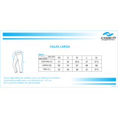 Calza larga de Running para mujer - Coach CZTD043-100 - X-TRAIL